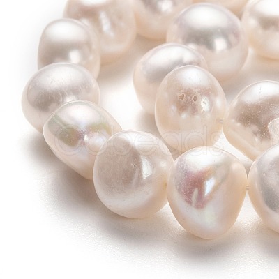 Natural Cultured Freshwater Pearl Beads Strands PEAR-L033-55-01-1