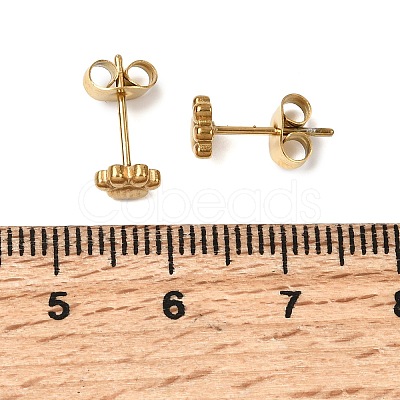 304 Stainless Steel Stud Earrings for Women EJEW-G459-01A-G-1