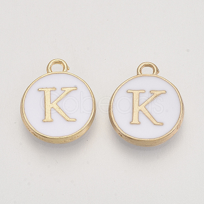 Golden Plated Alloy Charms X-ENAM-S118-01K-1