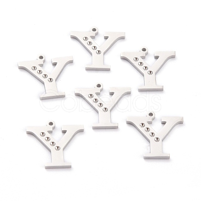 Non-Tarnish 304 Stainless Steel Pendant Rhinestone Settings STAS-F267-09Y-P-1