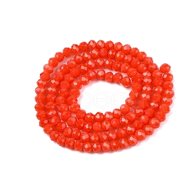 Opaque Solid Color Imitation Jade Glass Beads Strands EGLA-A044-P3mm-D21-1