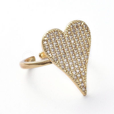 Adjustable Brass Cuff Finger Rings RJEW-G096-02G-1