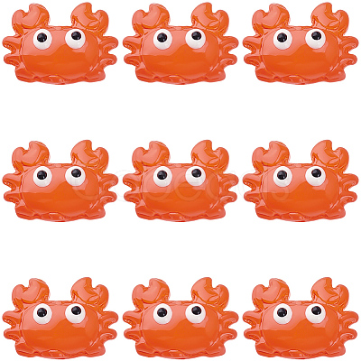 10Pcs Glass Enamel Beads LAMP-PA0001-44C-1