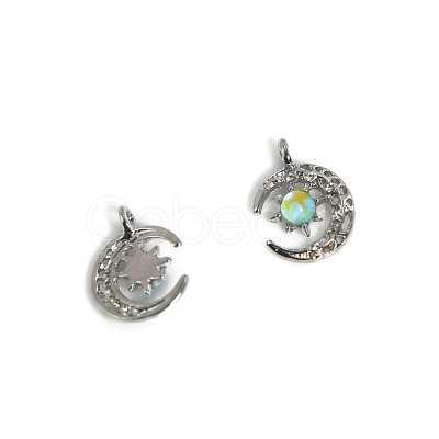 Alloy Moon Charm Pendant Crescent Moon Charms with sun Half Moon pendant for Jewelry Necklace Earring Making Crafts FIND-SZC0010-442-1