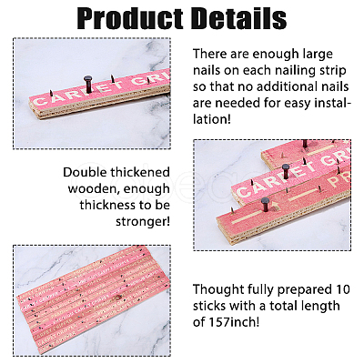 Wood Tufting Frame Tack Strip AJEW-WH0410-134B-1