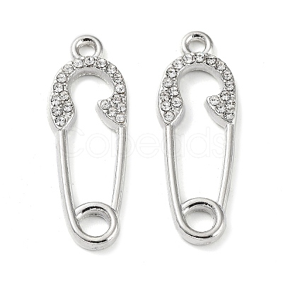 Alloy with Rhinestone Pendants FIND-B028-06P-1