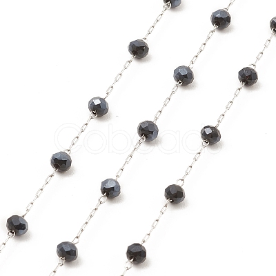 Glass Round Beaded Chains CHS-B003-04E-1