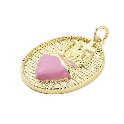 Brass Enamel Pendants KK-H527-01C-G03-1
