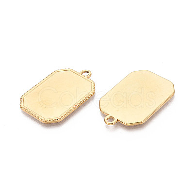304 Stainless Steel Pendant Cabochon Settings STAS-N108-76G-1