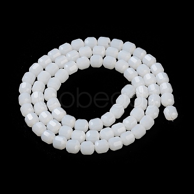 Imitation Jade Glass Bead Strands GLAA-G112-02C-1
