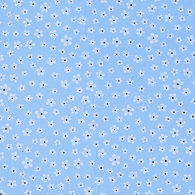 Floral Pattern Printed A4 Polyester Fabric Sheets DIY-WH0158-63A-11-1
