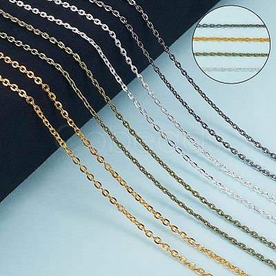 DIY Iron Cable Chains Bracelets Necklaces Making Kits DIY-SP0002-14B-1