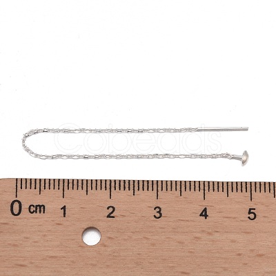 925 Sterling Silver Ear Stud Findings STER-I014-03S-1