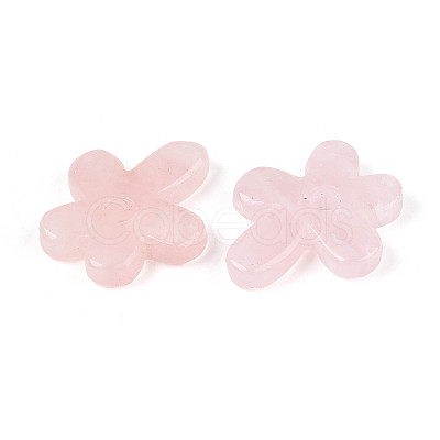 Natural Rose Quartz Pendants G-T142-44D-1
