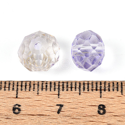 Baking Paint Transparent Glass Beads X1-GLAA-N011-10mm-06-1