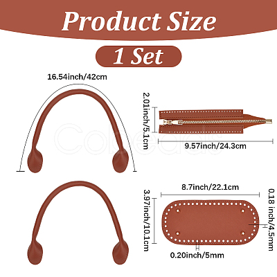 PU Leather Handbag Kits DIY-WH20076-15C-1