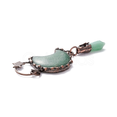 Natural Green Aventurine Big Pendants G-M383-25A-1