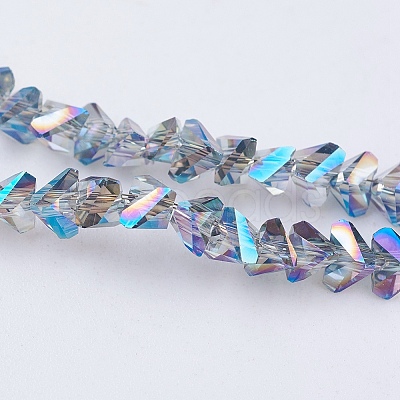 Electroplate Glass Beads Strands EGLA-J145-4mm-FR03-1