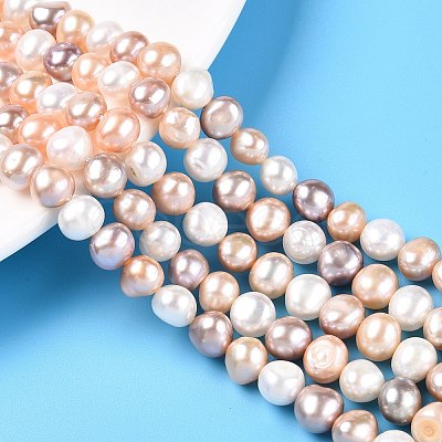 Natural Cultured Freshwater Pearl Beads Strands PEAR-T003-10D-1