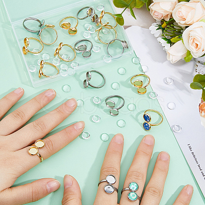 DIY Cuff Ring Making Kits DIY-HS0001-67-1