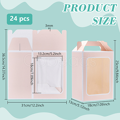 Folding Paper Gift Bags ABAG-WH0045-44A-1