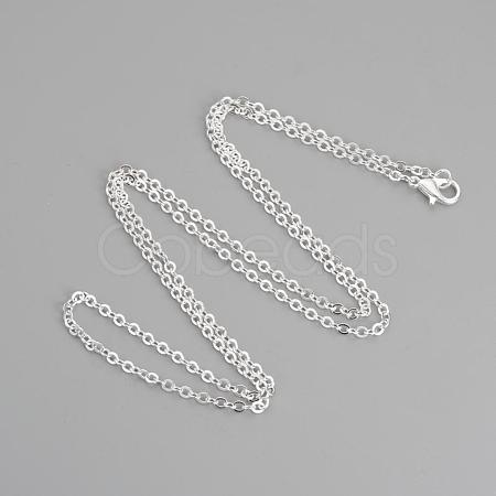 Brass Cable Chains Necklace Making MAK-R019-S-1