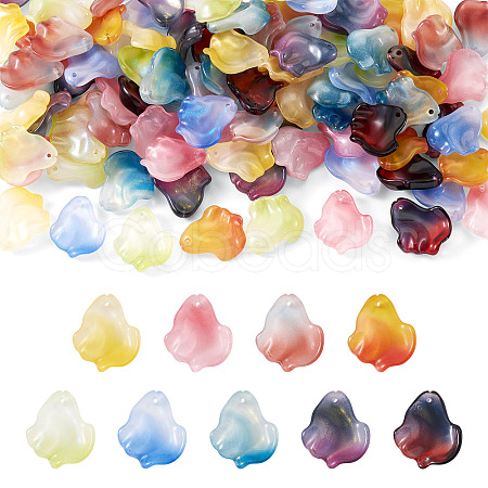 90Pcs 9 Colors Handmade Lampwork Beads LAMP-TA0002-40-1