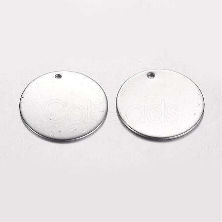 Tarnish Resistant 304 Stainless Steel Pendants STAS-D438-20-A-1