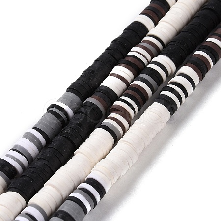 Handmade Polymer Clay Bead Strands CLAY-C003-04D-1