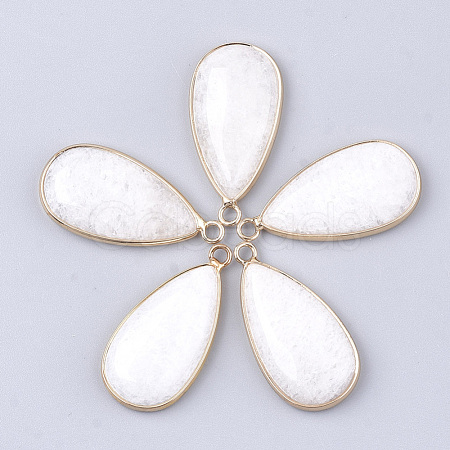 Natural White Jade Pendants G-S344-51G-1