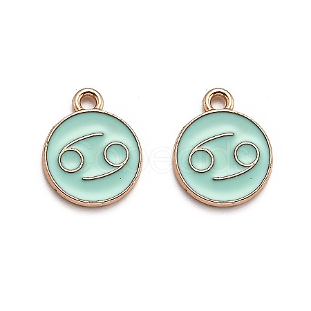 Alloy Enamel Pendants ENAM-S124-01A-15D-1