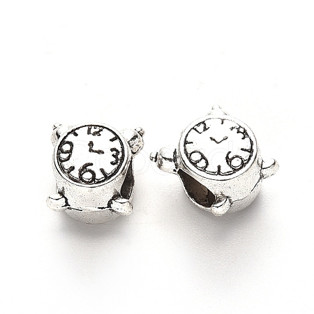 Tibetan Style Alloy European Beads TIBE-N006-128AS-LF-1
