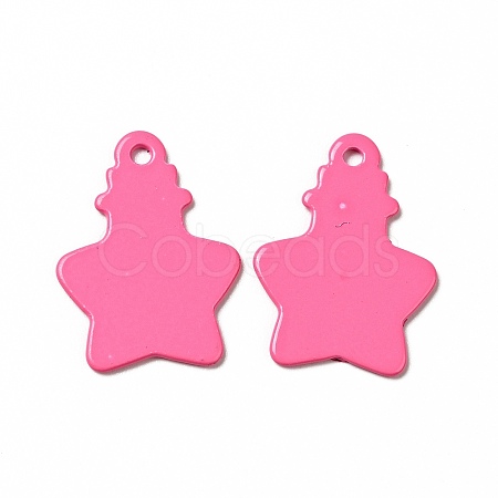 Spray Painted 201 Stainless Steel Pendants STAS-G304-02C-1