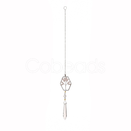 Teardrop Acrylic Beads Big Pendant Decorations HJEW-D029-01P-A-1