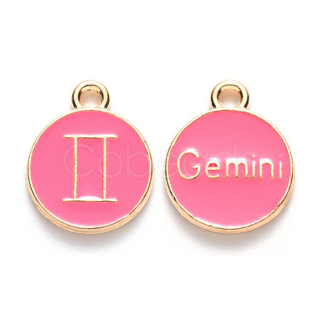 Alloy Enamel Pendants X-ENAM-S124-01B-03I-1