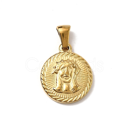 Hand Polished 304 Stainless Steel Pendants STAS-B094-01F-G-1