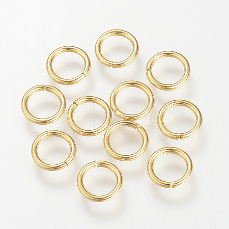 304 Stainless Steel Open Jump Rings STAS-Q186-02G-8x1.2-1