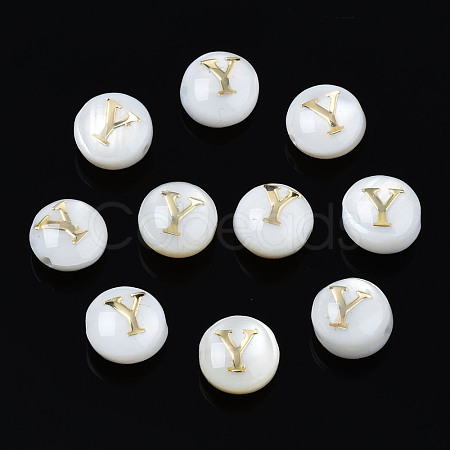 Natural Freshwater Shell Beads SHEL-S278-036Y-1