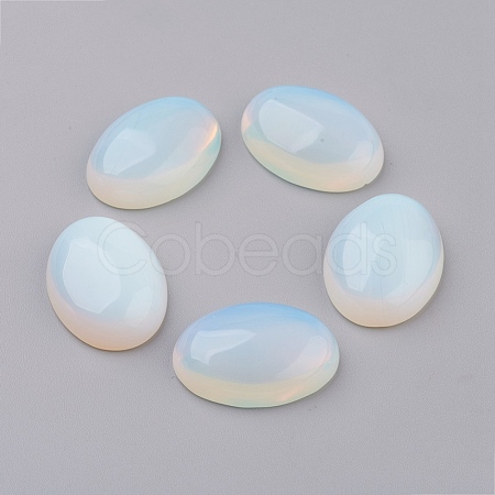 Opalite Flat Back Cabochons X-G-G741-30x40mm-22-1