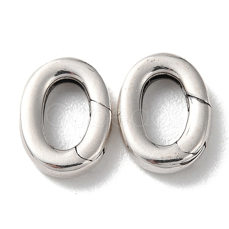925 Thailand Sterling Silver Spring Gate Rings STER-D003-41P-1
