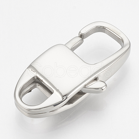 Tarnish Resistant 304 Stainless Steel Lobster Claw Clasps STAS-T033-09-1