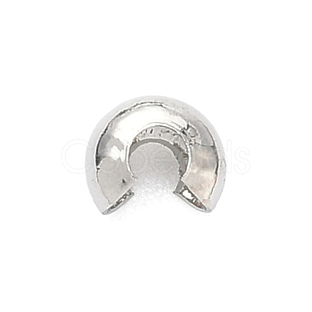 Brass Crimp Beads Covers KK-C156-08A-P-1