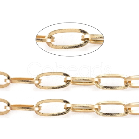 Ion Plating(IP) 304 Stainless Steel Paperclip Chains CHS-F009-02B-G-1