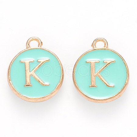 Golden Plated Alloy Enamel Charms LS-ENAM-S118-05K-1