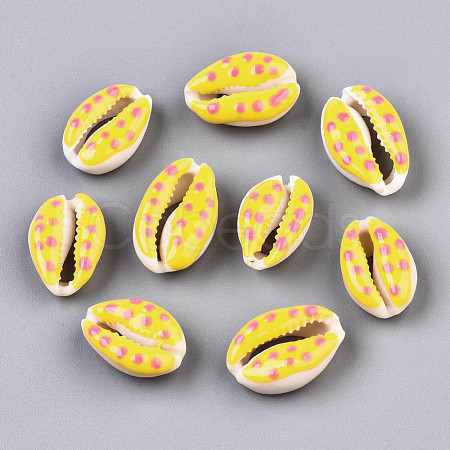 Natural Cowrie Shell Beads SHEL-Q312-006B-1