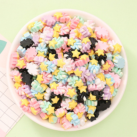 Opaque Resin Cabochons RESI-K027-33G-1