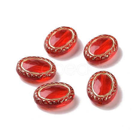 Transparent Acrylic Beads OACR-E015-15-1