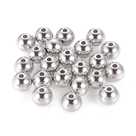Non-Tarnish Stainless Steel Beads X-STAS-R033-8mm-1