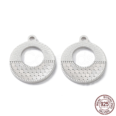 Rhodium Plated 925 Sterling Silver Pendants STER-C003-08P-1