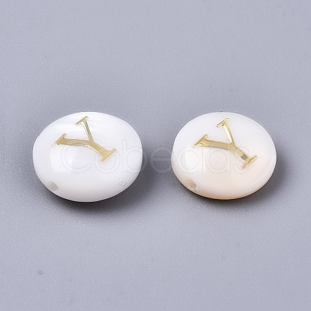 Natural Freshwater Shell Beads SHEL-S266-12Y-1